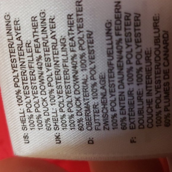 Adidas red down filled bomber jacket - Picture 6 of 13